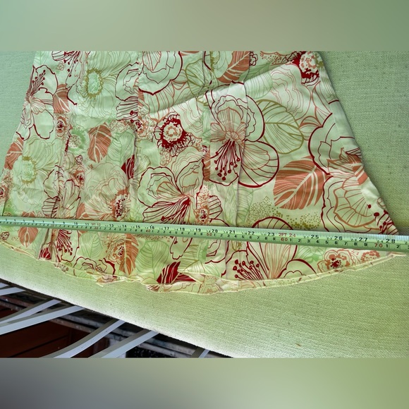 TWIK | vintage y2k cotton white Floral Skirt | size 5/6 - Picture 5 of 7